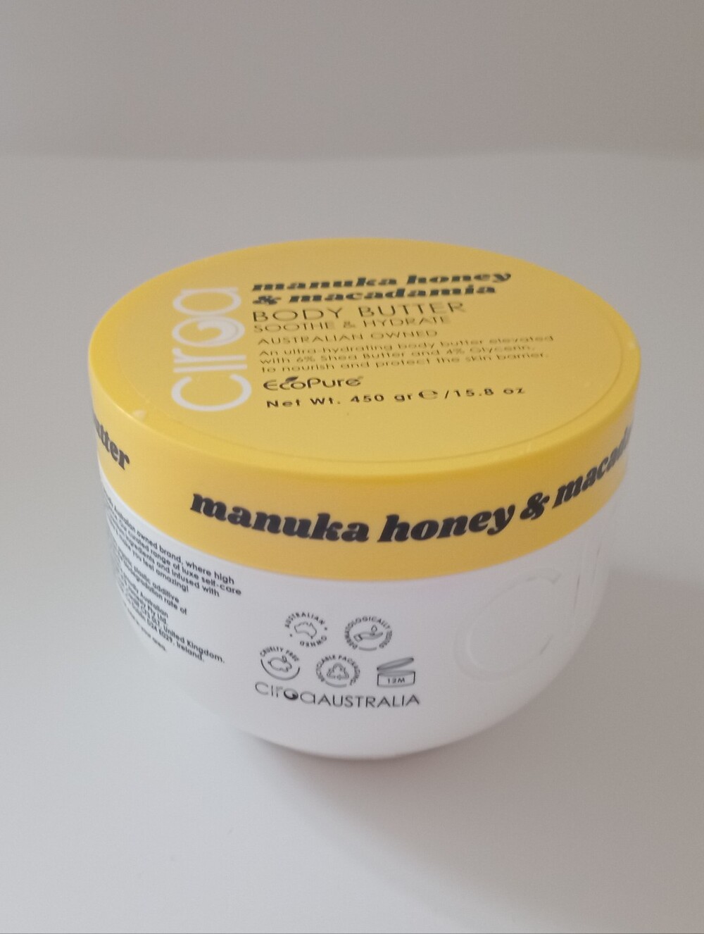 Ciroa Manuka Honey & Macadamia Body Butter 450g NEW Sealed - Picture 3 of 7